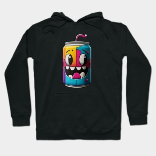 Trippy cartoon soda can Hoodie